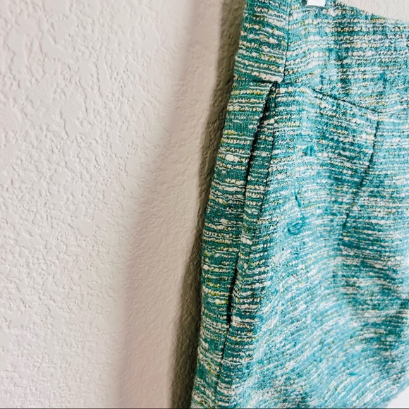 Zara Woman Mint Green Tweed Mini Skirt - Picture 3 of 16